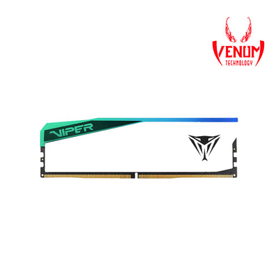 PATRIOT VIPER ELITE 16GB 6000MHz CL30 RGB DDR5 WHITE MEMORY DESKTOP