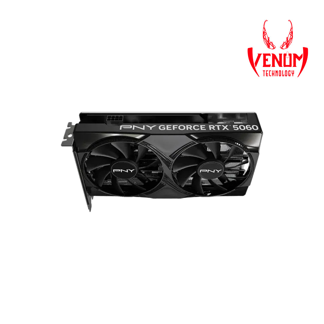 PNY GeForce RTX 5060 8GB Overclocked Dual Fan GDDR7 GPU – Venom
