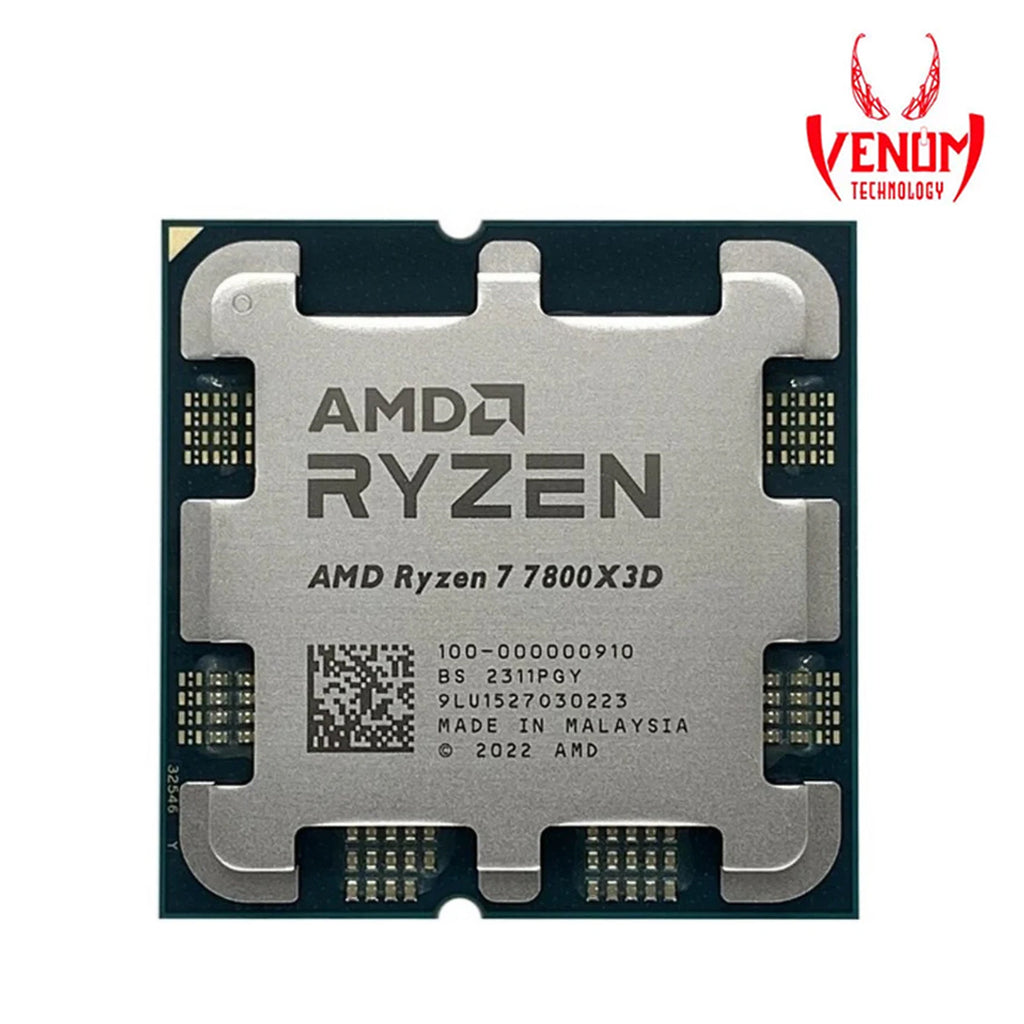 AMD Ryzen 7 7800X3D Gaming Desktop Processor - TRAY – Venom Technology