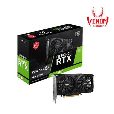 MSI GeForce RTX 3050 VENTUS 2X 6G OC GDDR6 Graphics Card