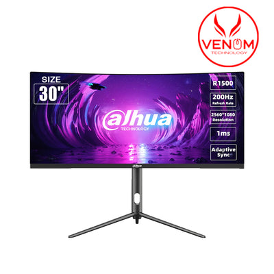 Dahua DHI-LM30-E330CA 30 Inch Curved Gaming Monitor VA WFHD 2560 × 1080 200Hz 1ms MPRT Ultrawide 21:9