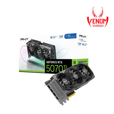 PNY GeForce RTX 5070 Ti 16gb Verto OC Triple Fan Graphics Card