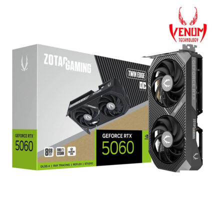 ZOTAC GAMING GeForce RTX 5060 8GB Twin Edge OC Graphics Card, DLSS 4