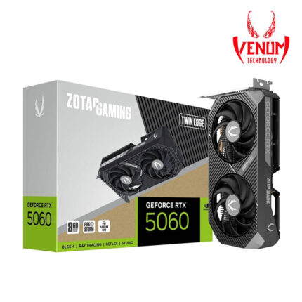 ZOTAC GAMING GeForce RTX 5060 Twin Edge 8GB Graphic Card - Black DLSS 4