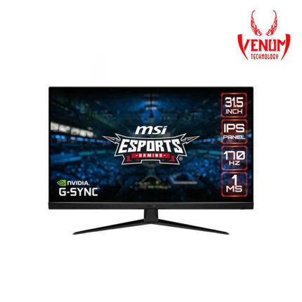 MSI G321Q 2K IPS Gaming Monitor - 31.5 Inch, 16:9 WQHD (2560 x 1440), IPS, 1ms, 170 Hz, HDR, G-Sync Compatible, DisplayPort, HDMI, Anti-Flicker, Less Blue light, Night Vision, Black 3 Years Warranty