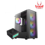 Antec AX65 Case 4 Fans ARGB + Antec Atom V450 Power Supply