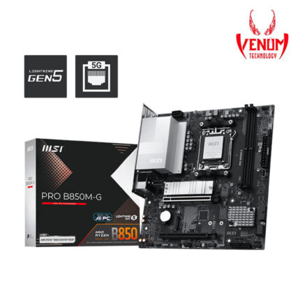 MSI PRO B850M-G Motherboard – AM5, DDR5, PCIe 5.0, 5G LAN