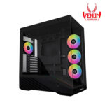 Lian Li Vector V100R BTF Black Mid-Tower Gaming Case with 4 ARGB Fans, USB Type-C + RB750 750W 80+ Bronze ATX 3.1 Modular PSU - Image 2