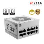 MSI MAG A850GL 850W 80 Plus Gold Fully Modular PCIe 5 White Power Supply
